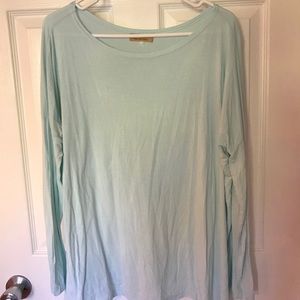 Piko Long Sleeve Blue Tee Size Medium